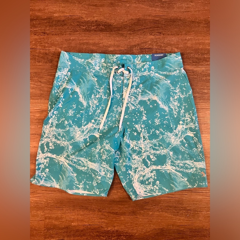 Reel Legends‎ Mens 42 Shorts swim UPF30 Moisture Wicking Blue NWT H44